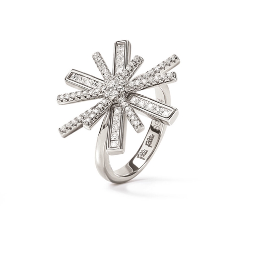 Star Flower Silver 925 Ring-